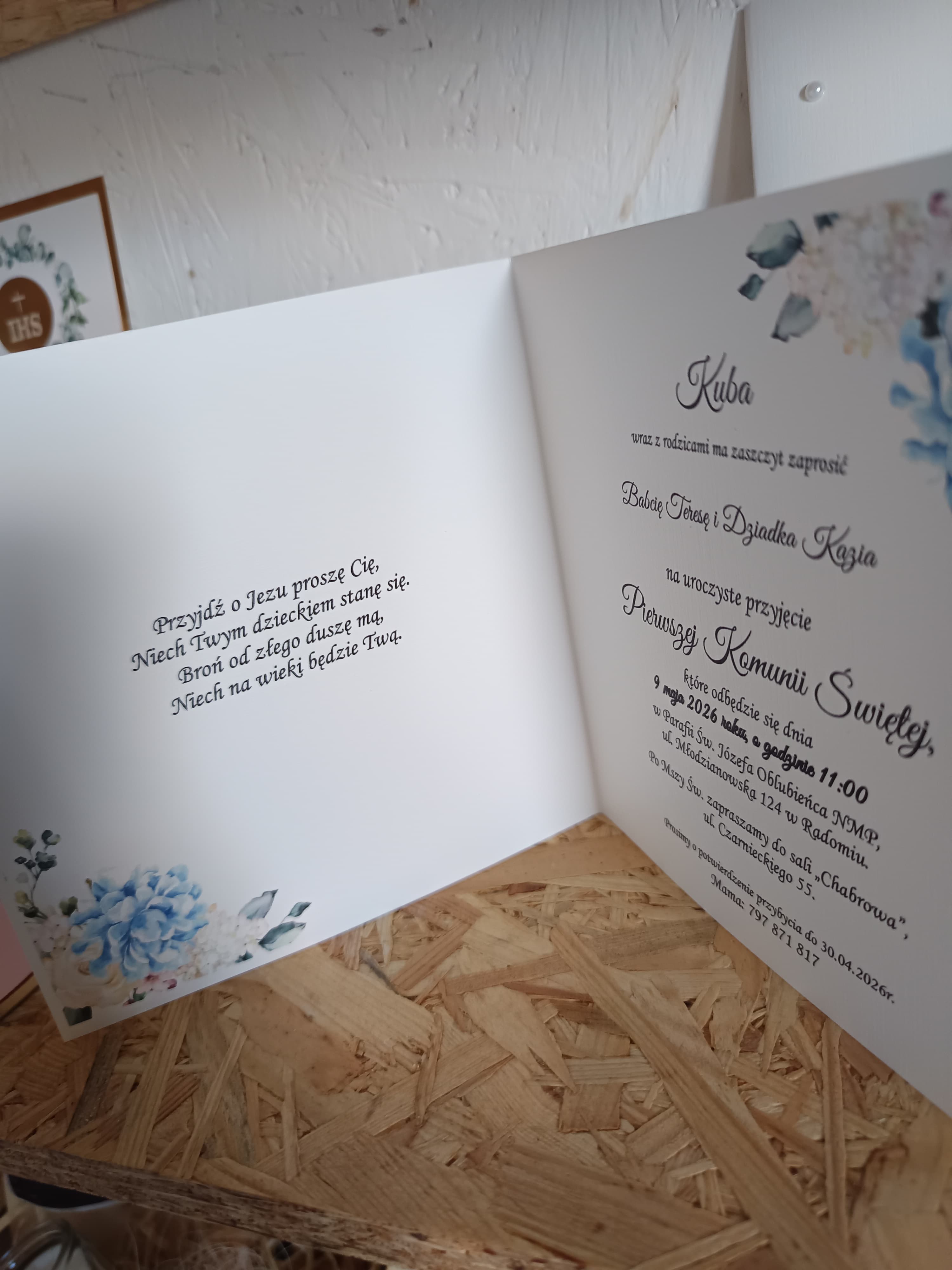 Komunia zaproszenie nr 75