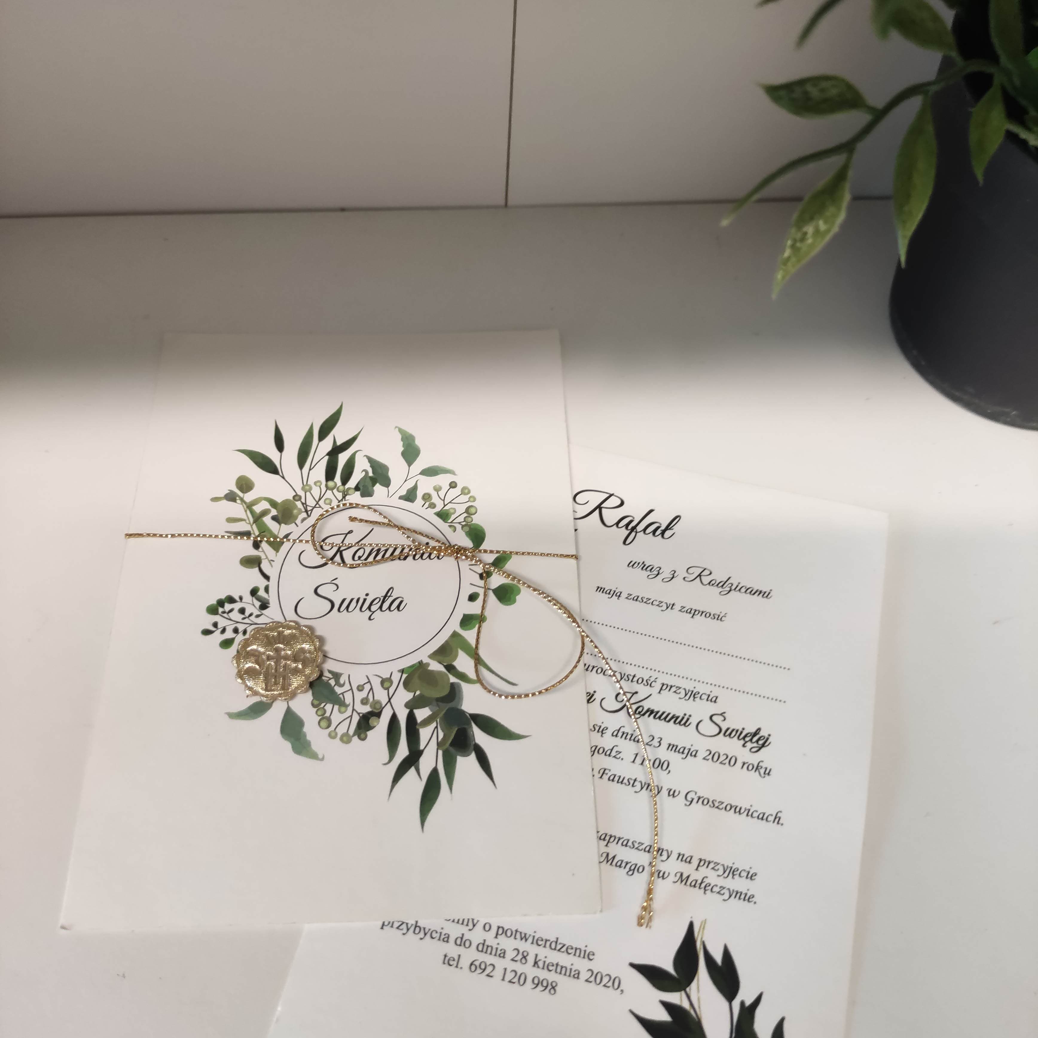 Zaproszenie Komunia nr 12