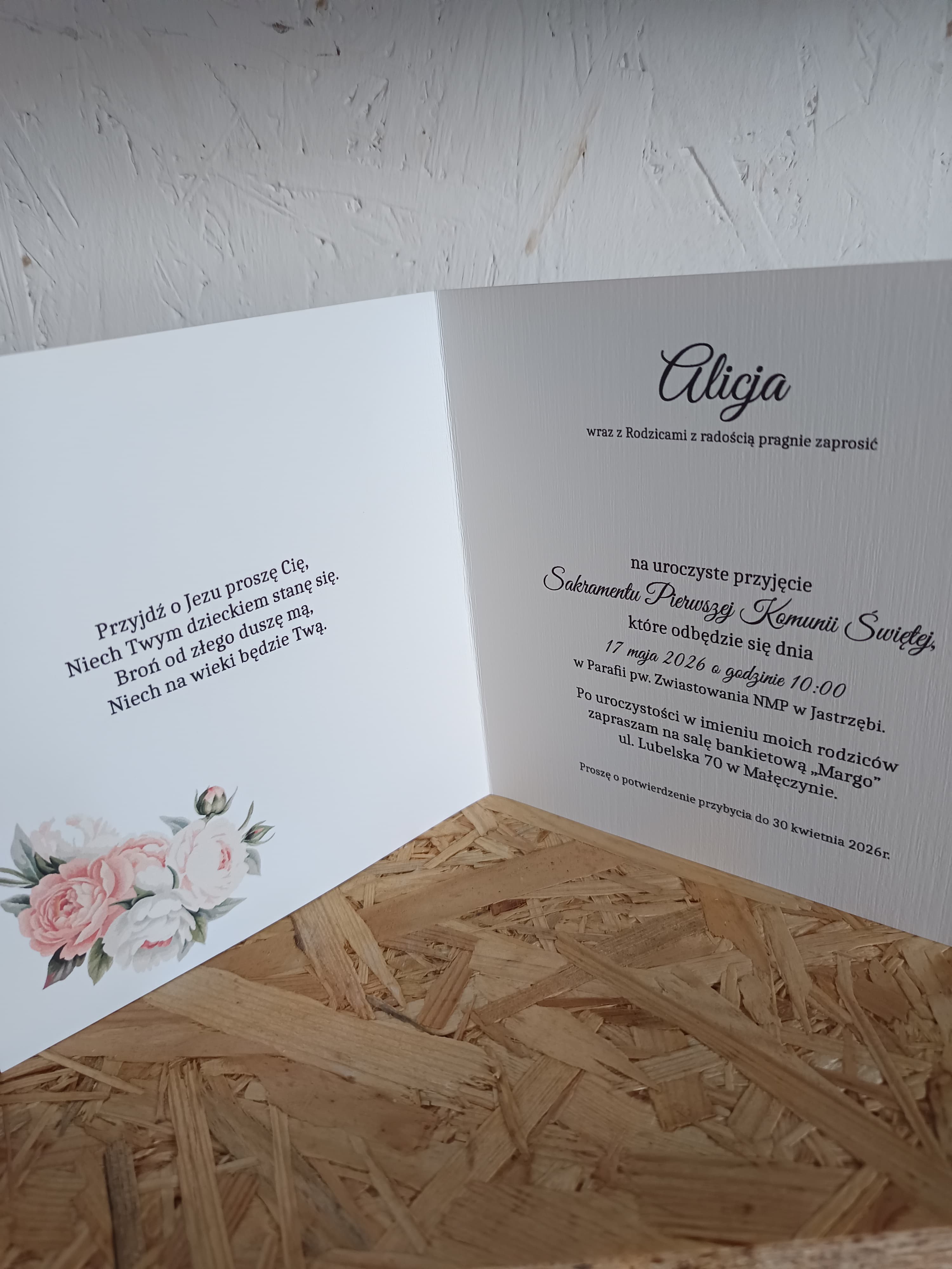 Komunia zaproszenie nr 72