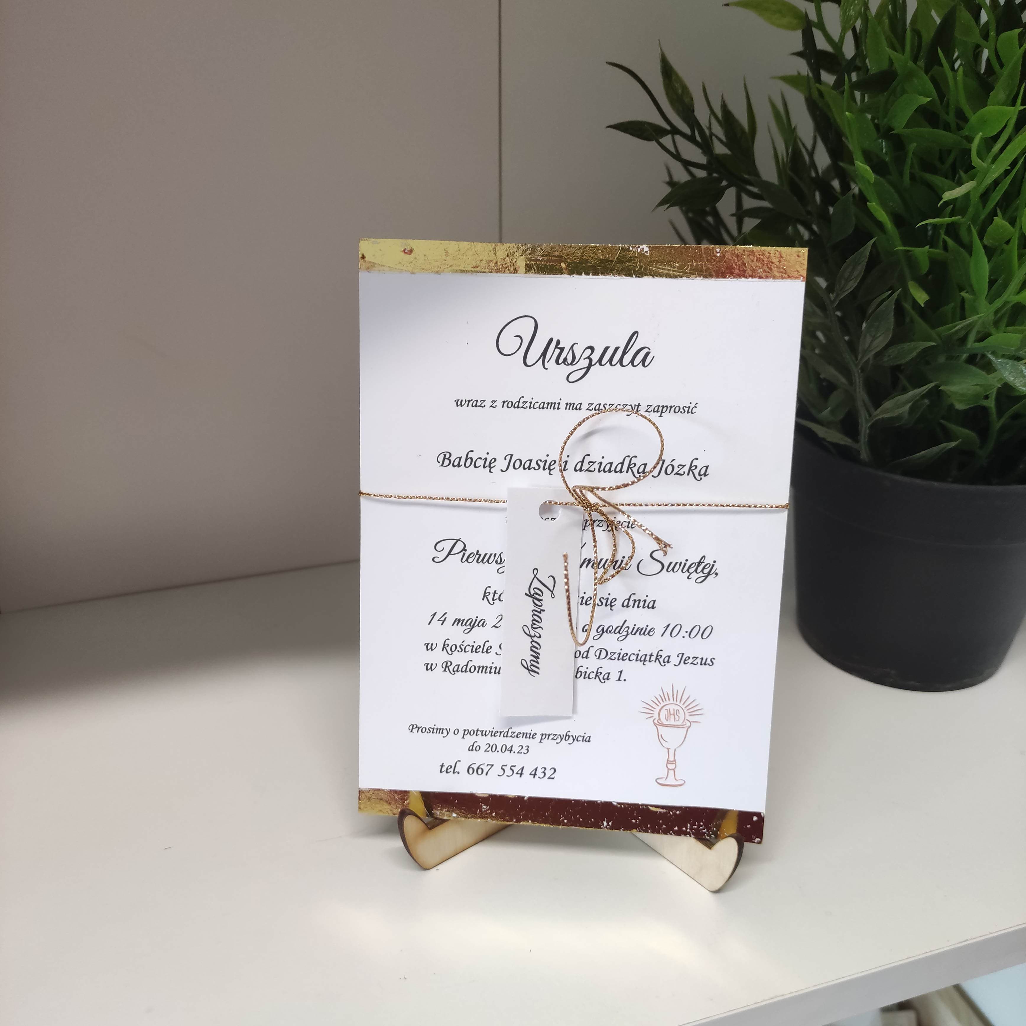 Zaproszenie komunia nr31