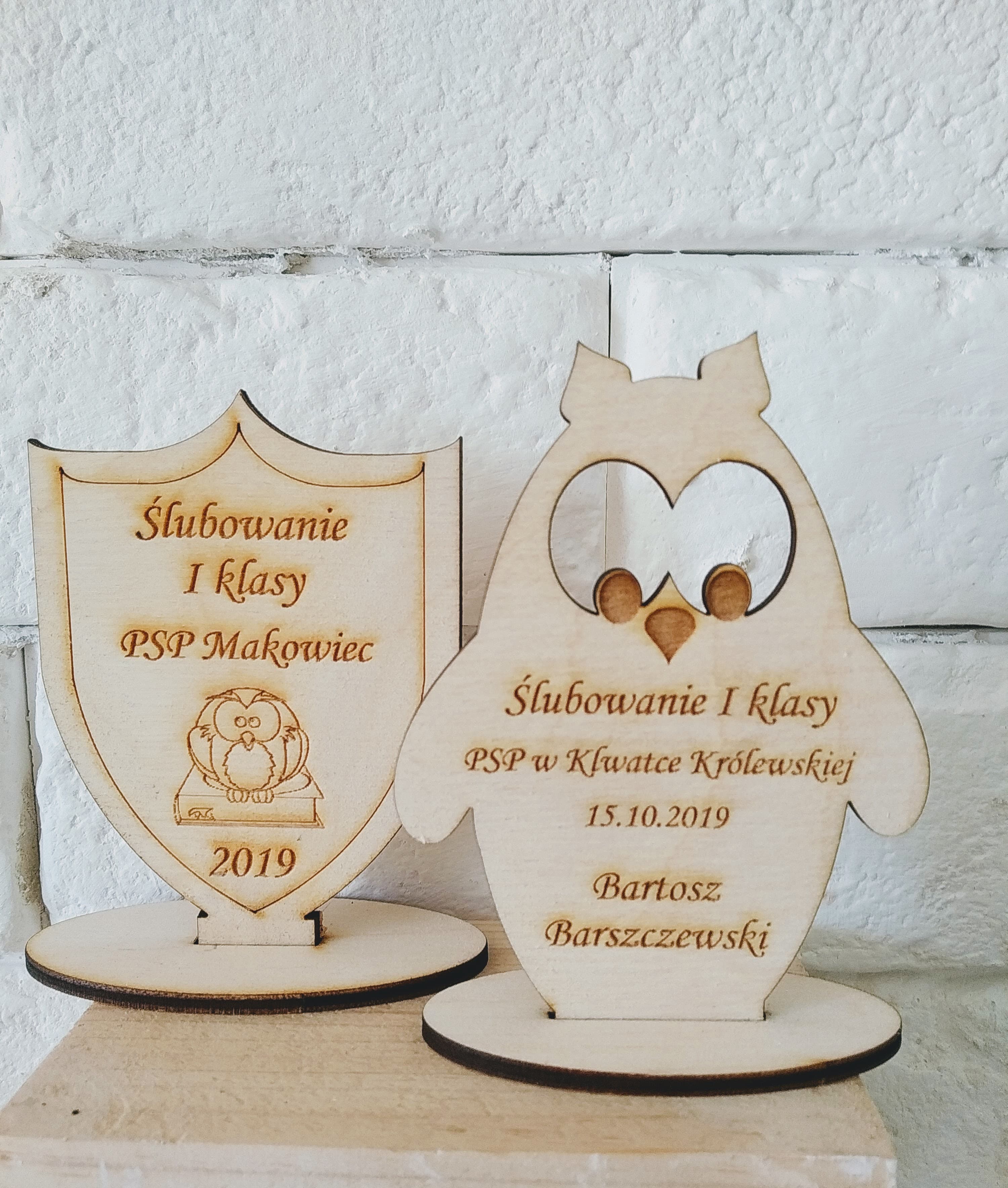 Statuetka sowa-tarcza