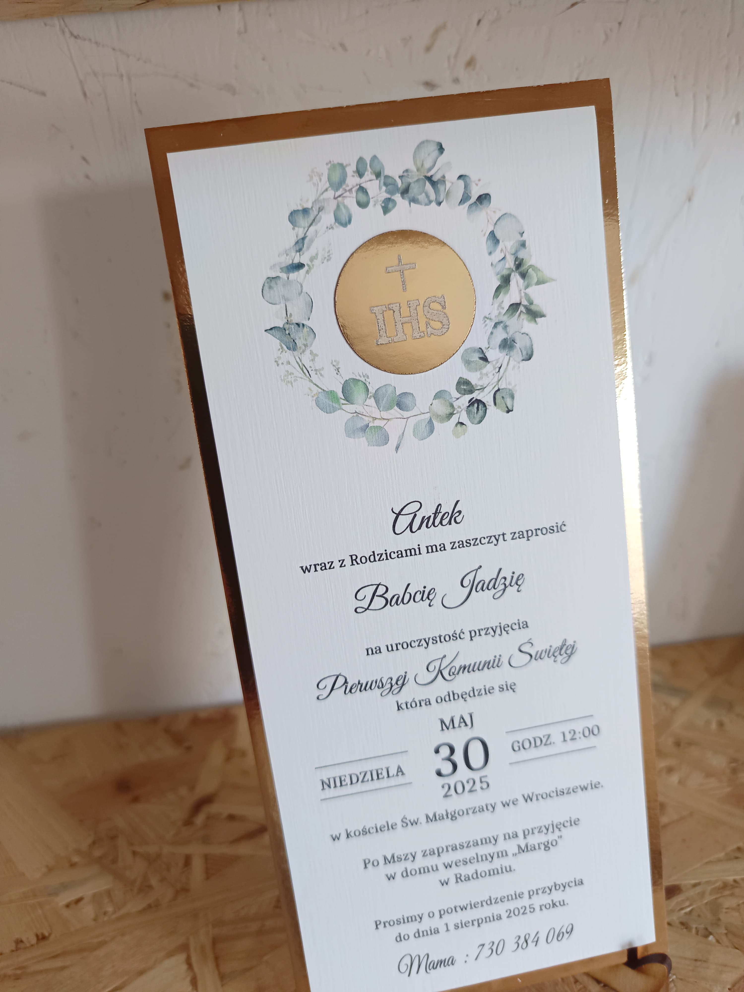 Komunia zaproszenie nr 74