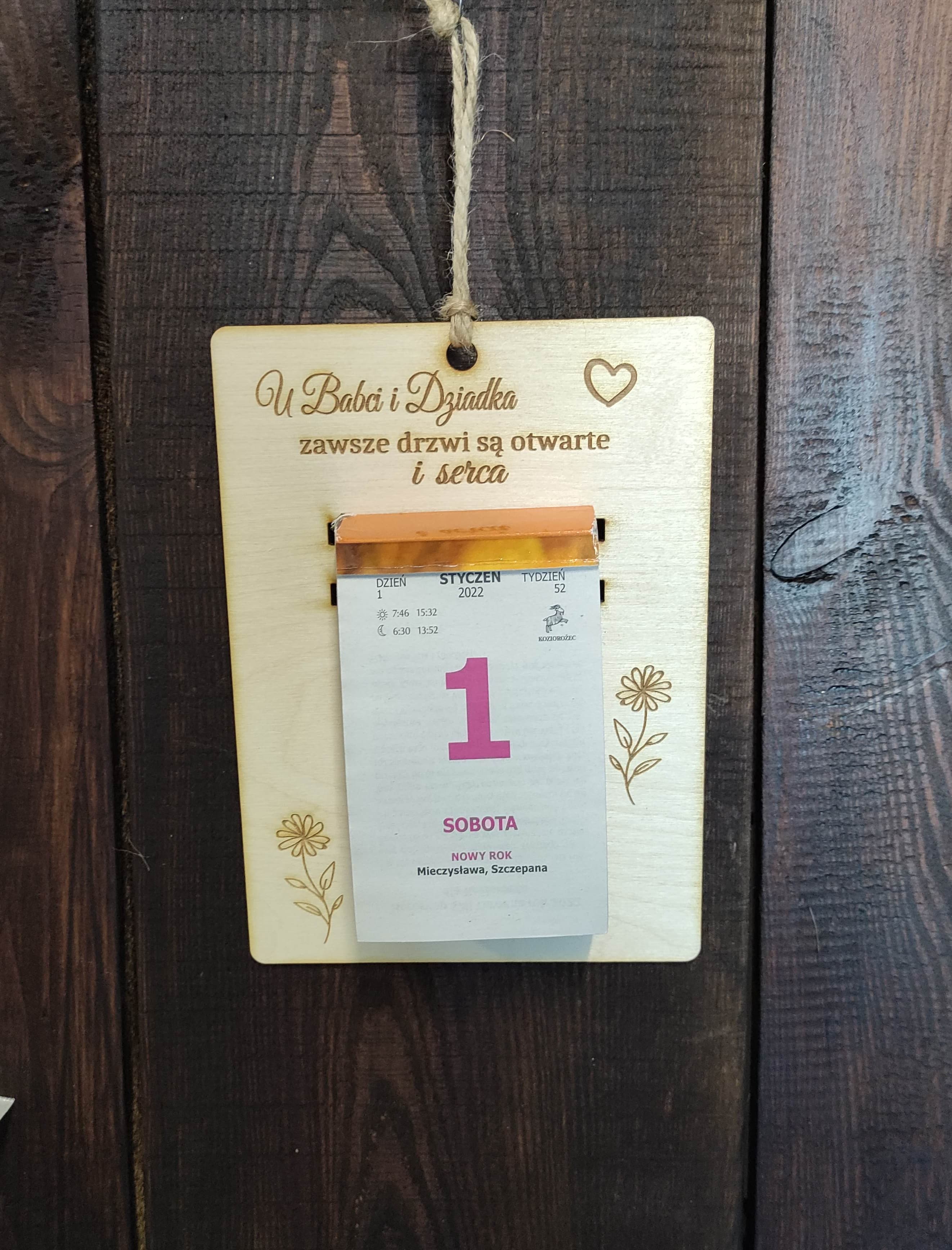 Na kalendarz zdzierak