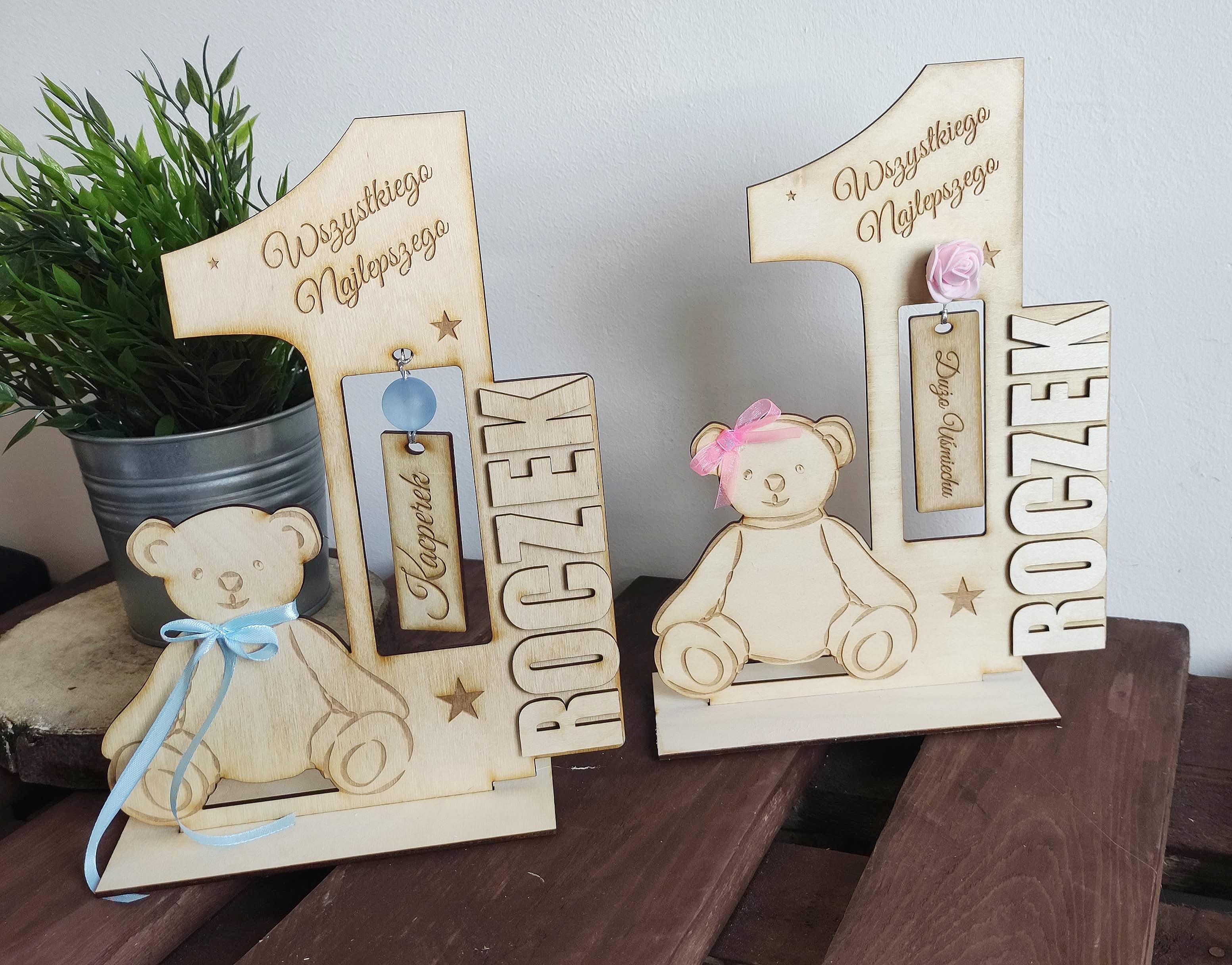 Statuetka miś na urodziny