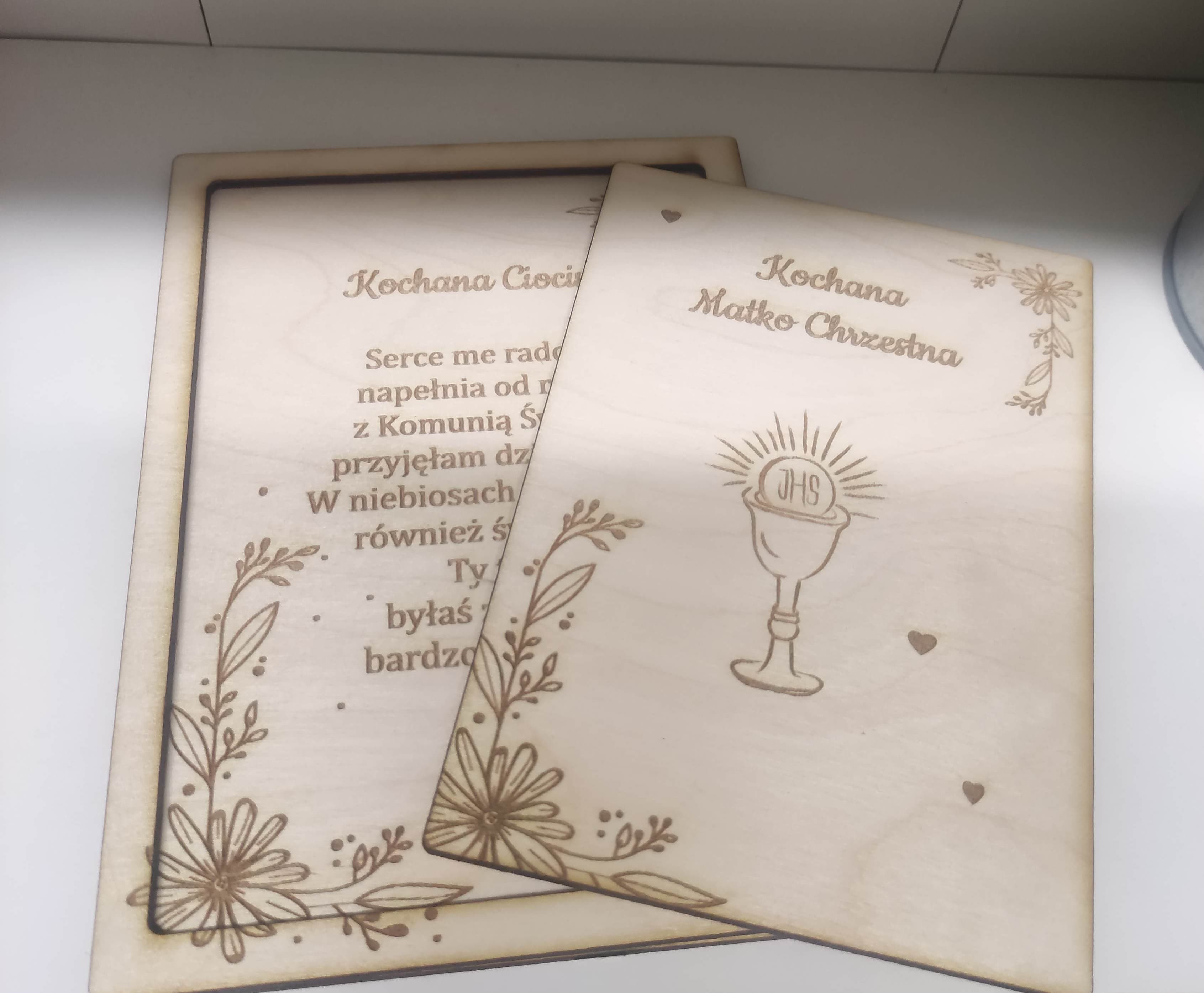 Podziękowania z hostią