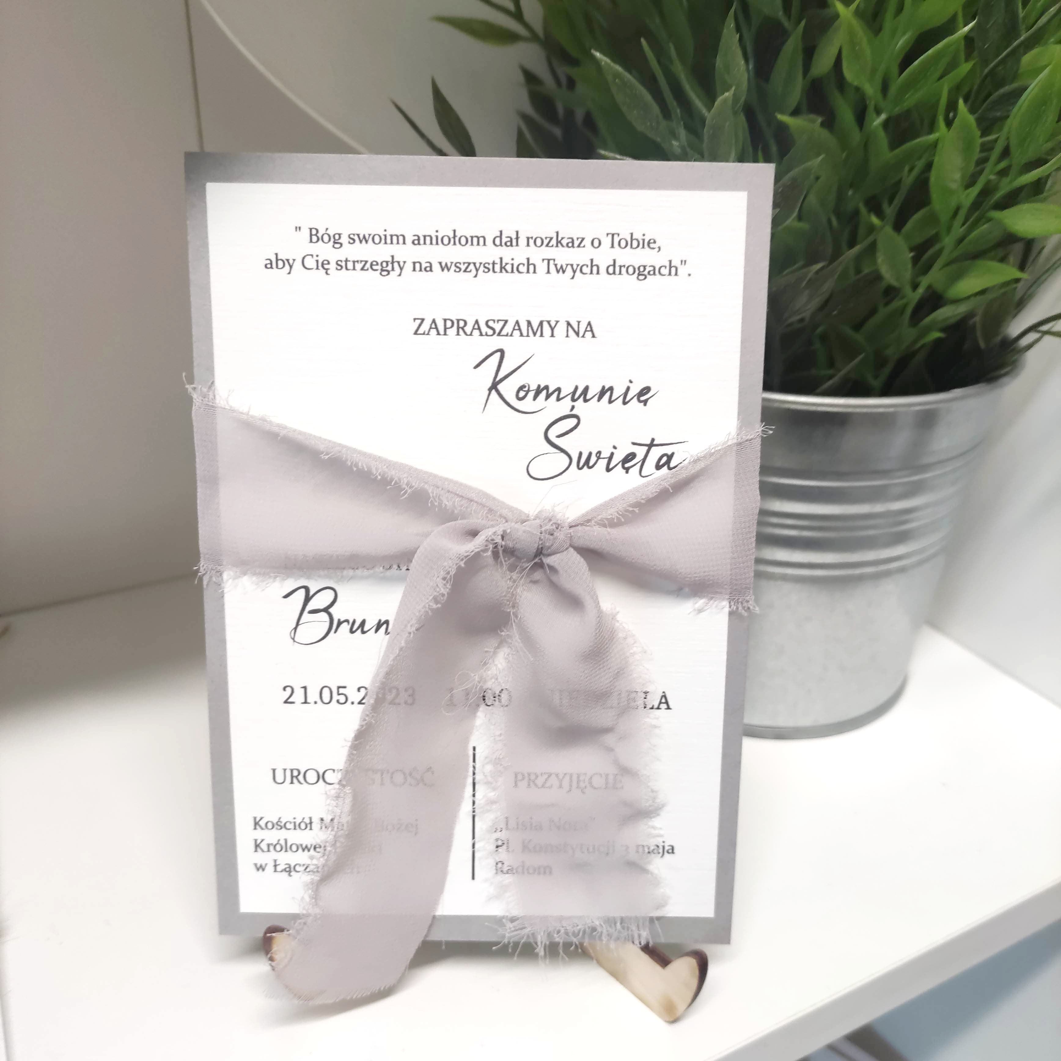 Zaproszenie Komunia nr 13