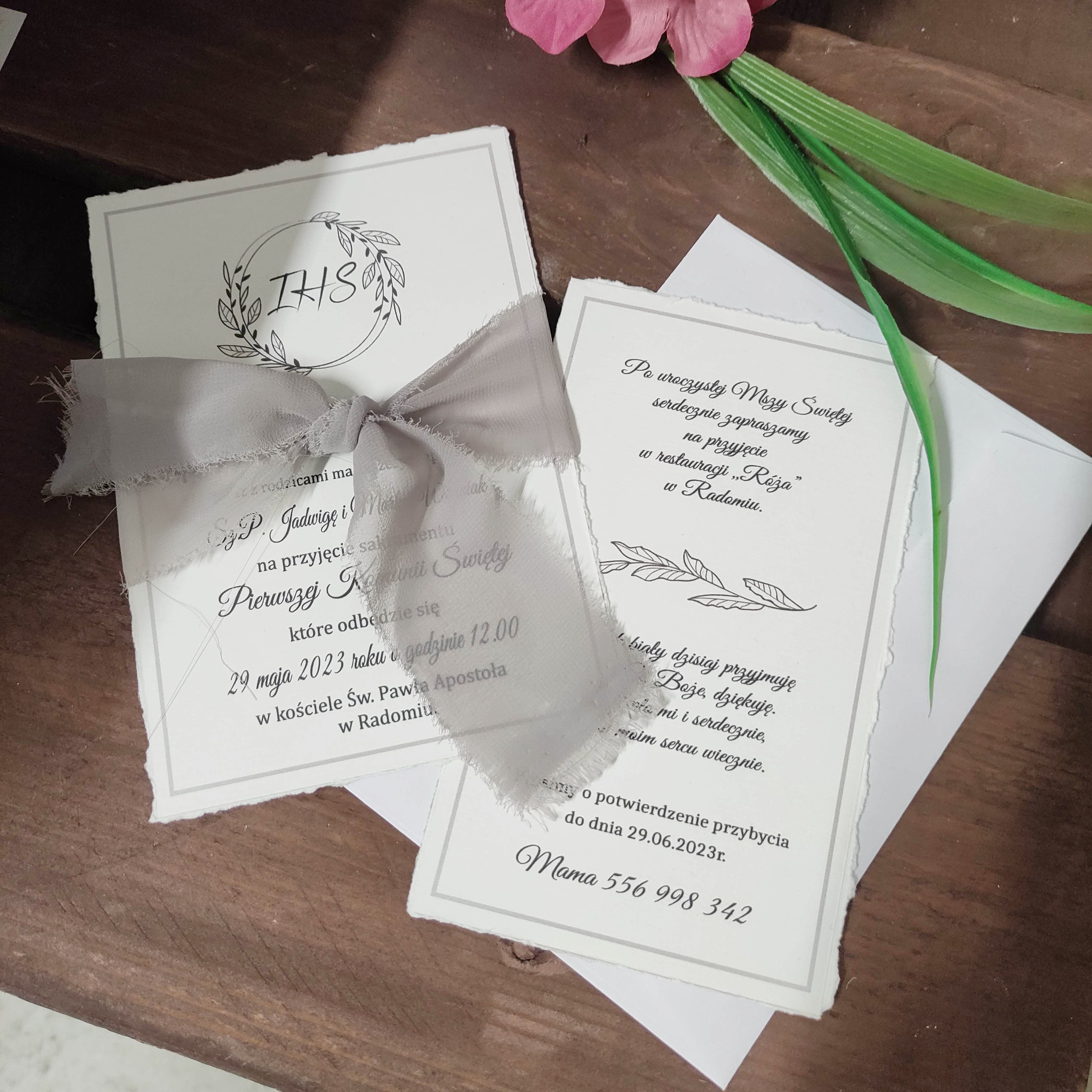 Zaproszenie Komunia nr 6