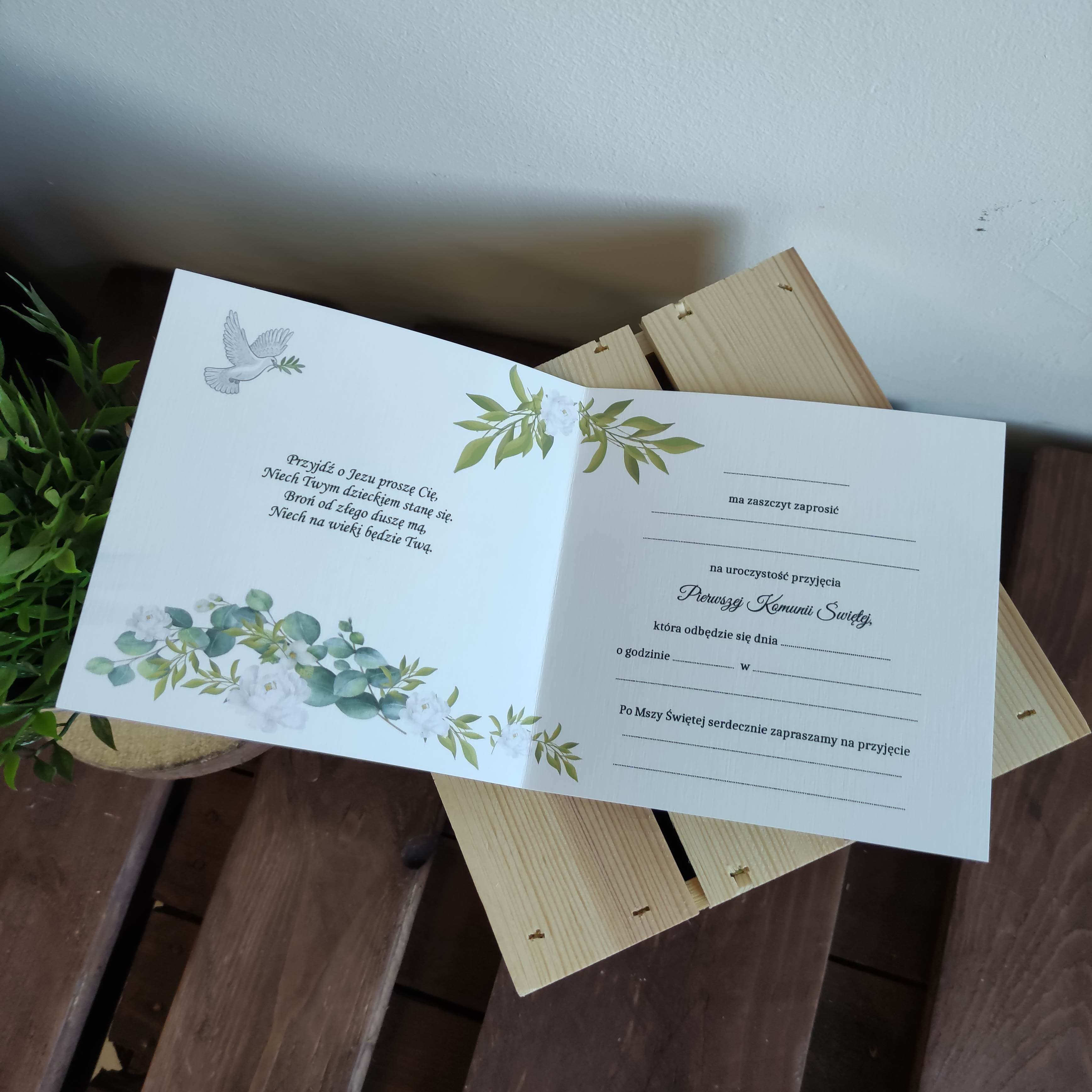 Zaproszenie komunia nr26