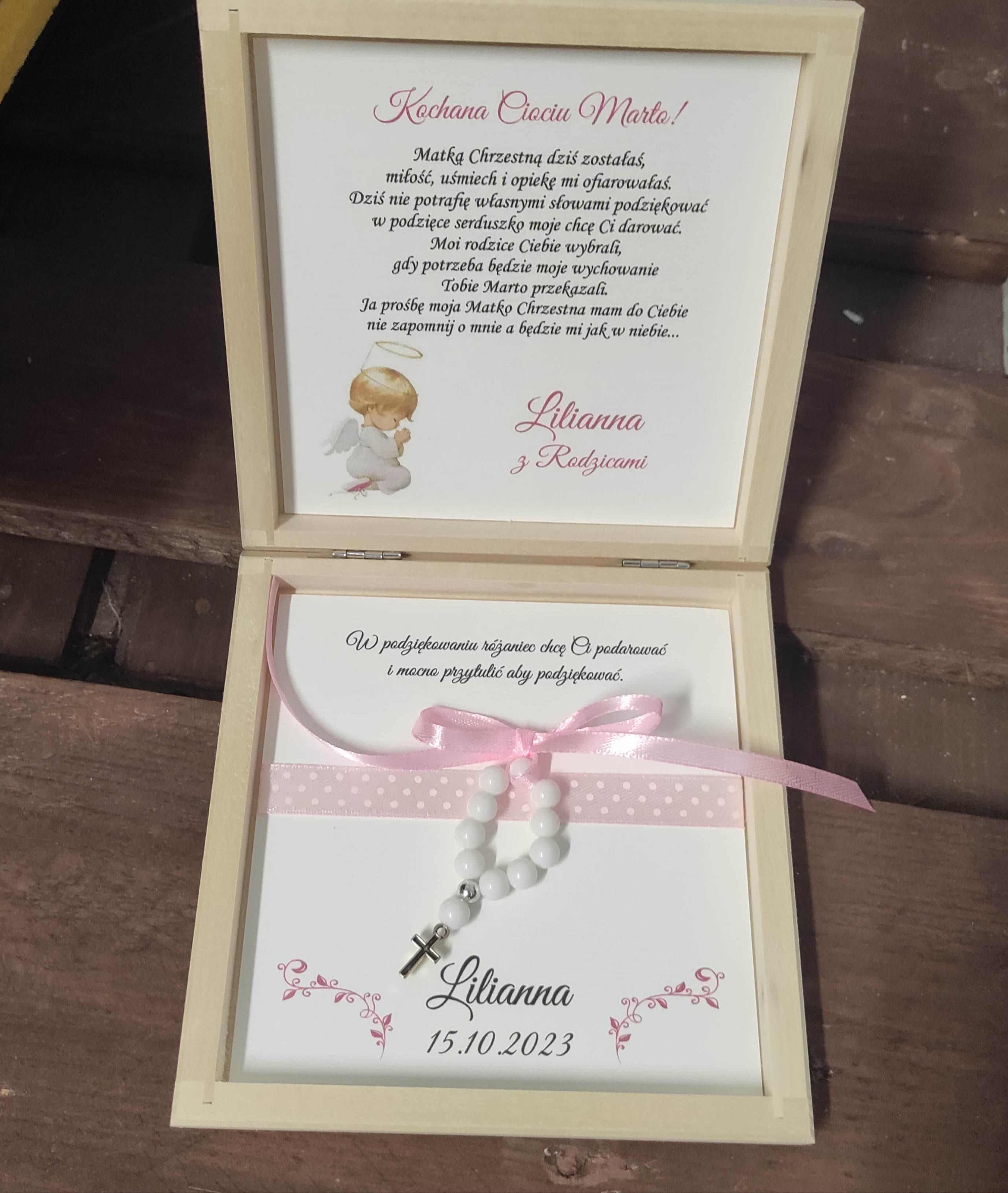 Podziękowania z różańcem