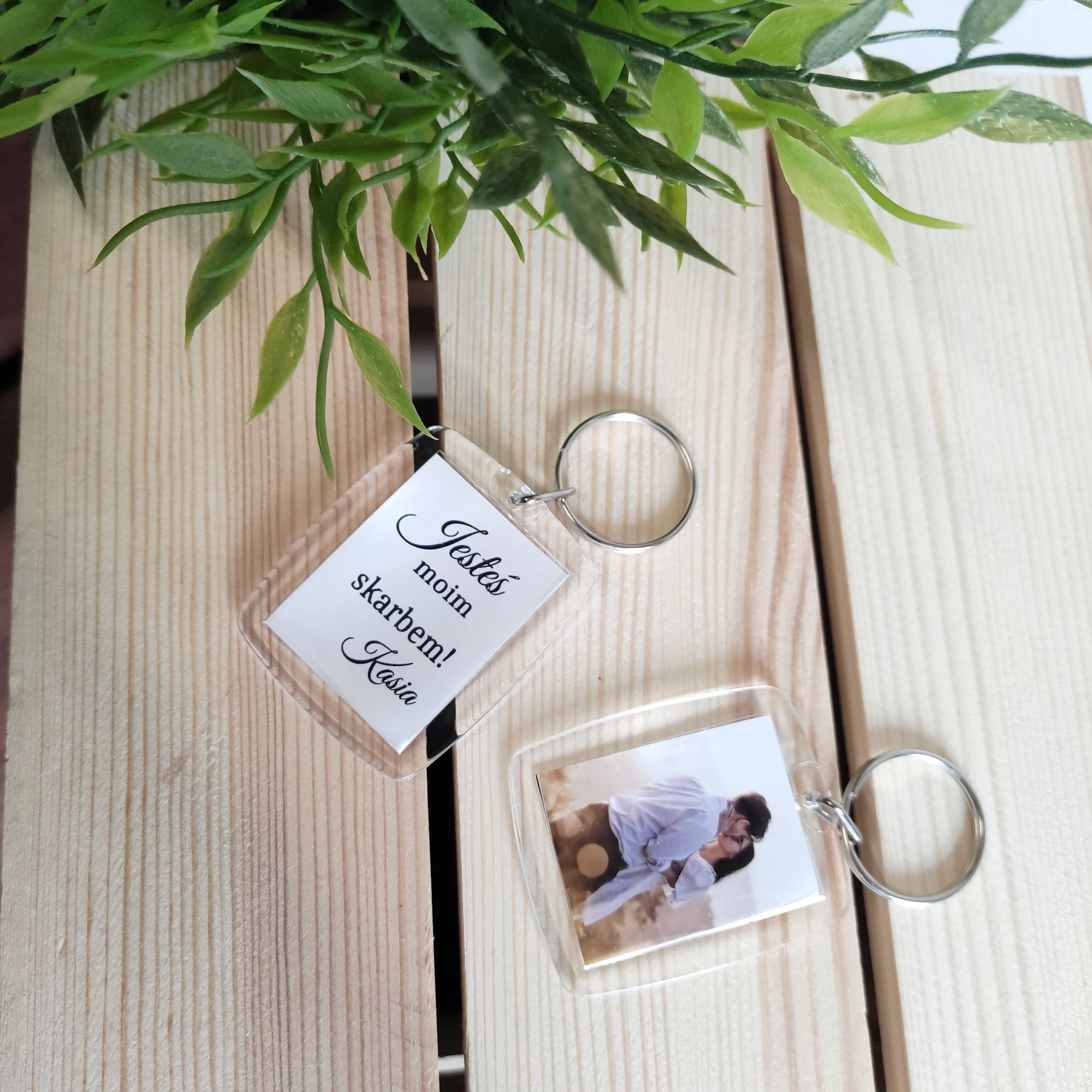 Brelok ze zdjęciem ślub