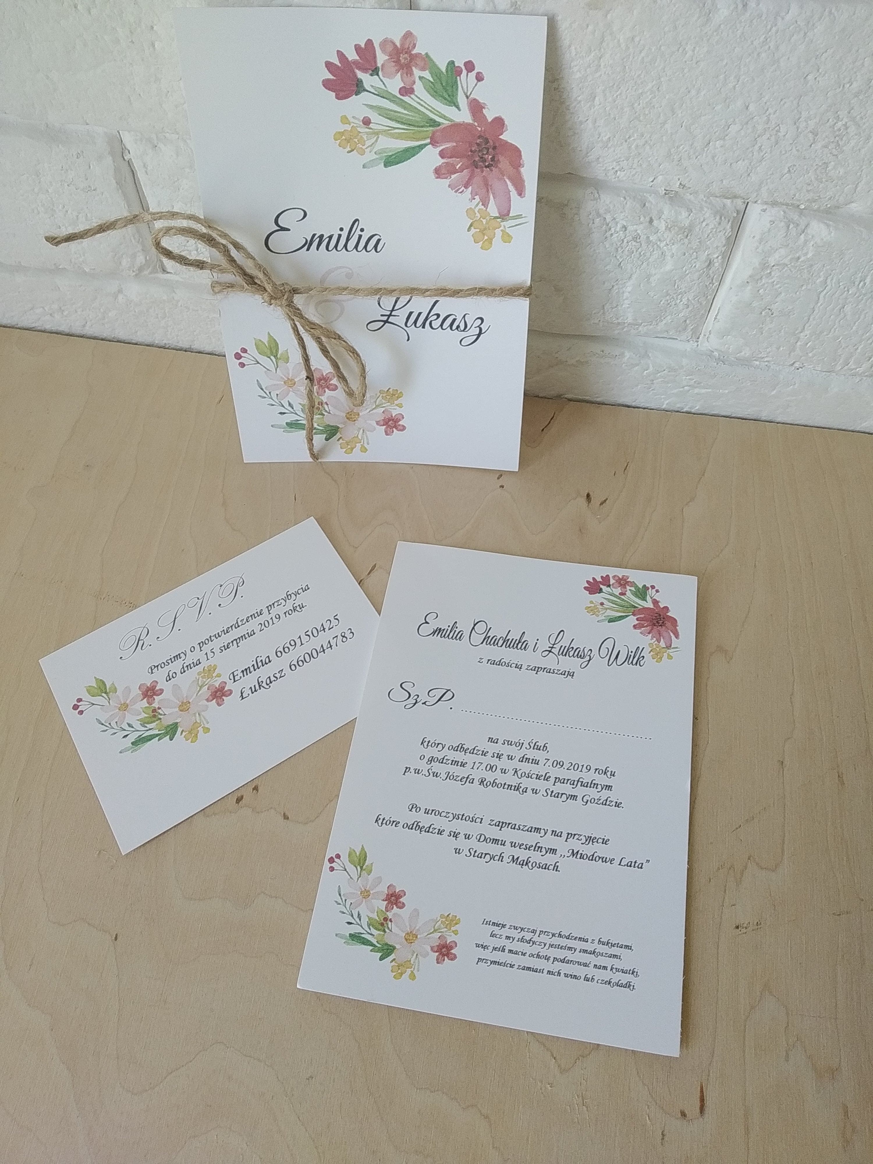 Zaproszenie rustykalne