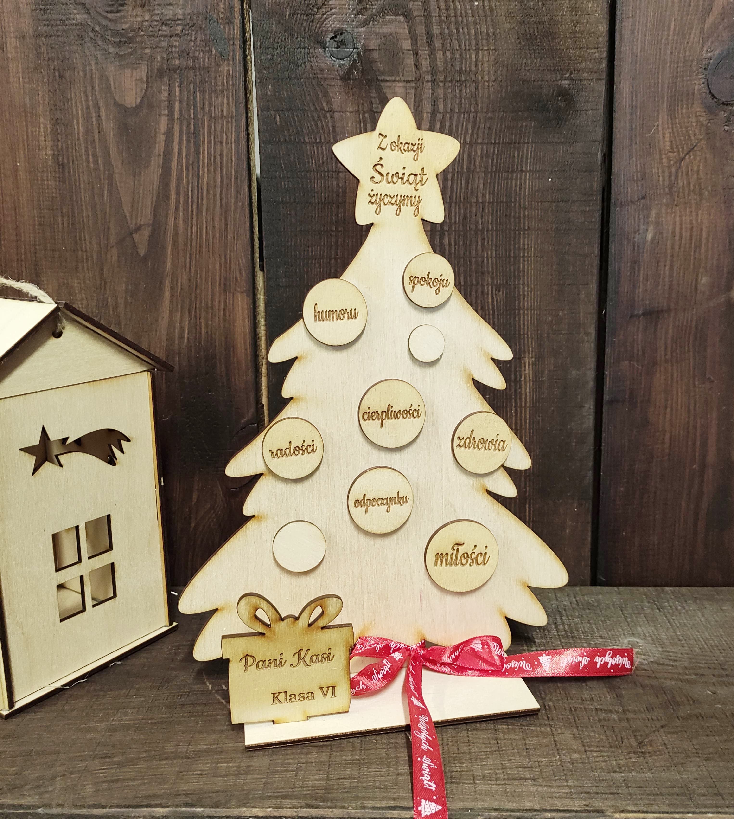 Choinka z życzeniami