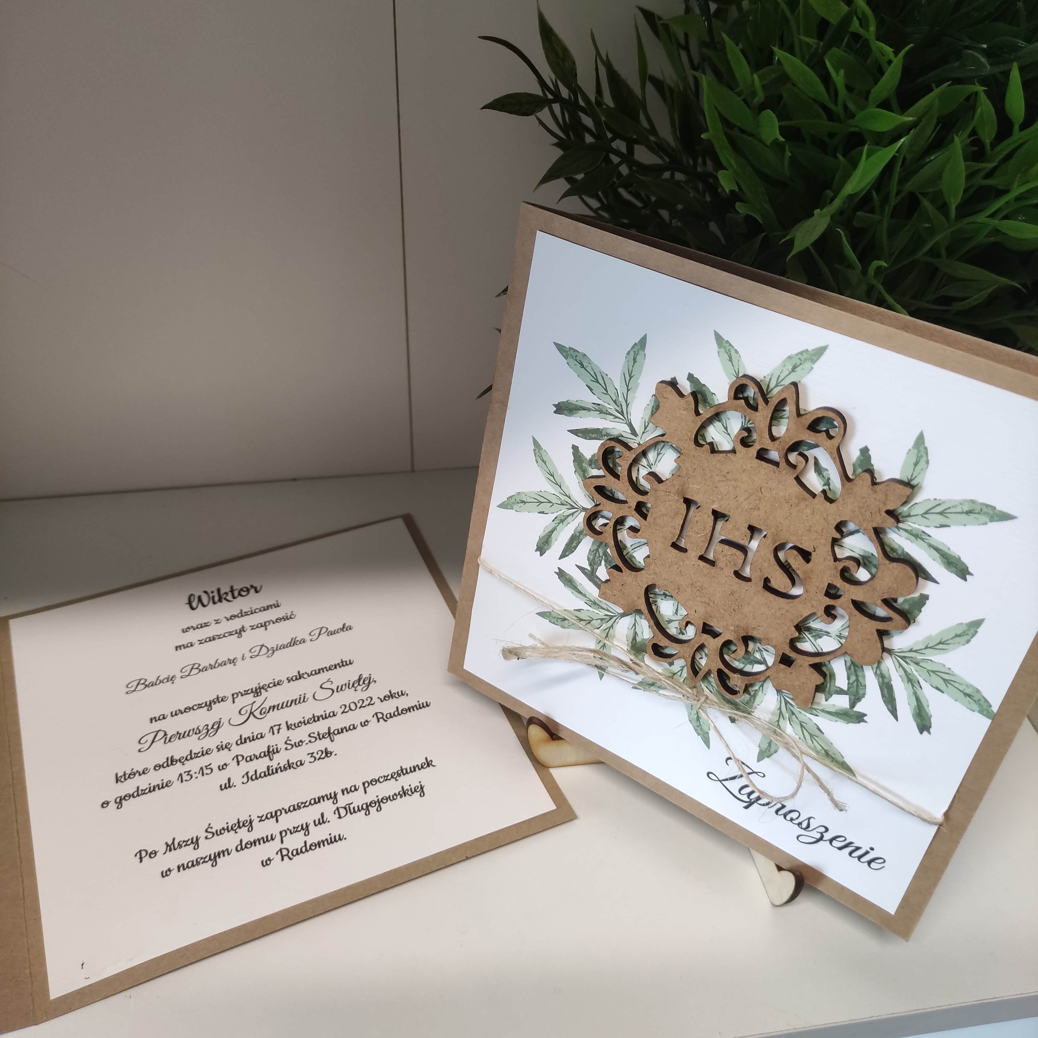 Zaproszenie Komunia nr 14