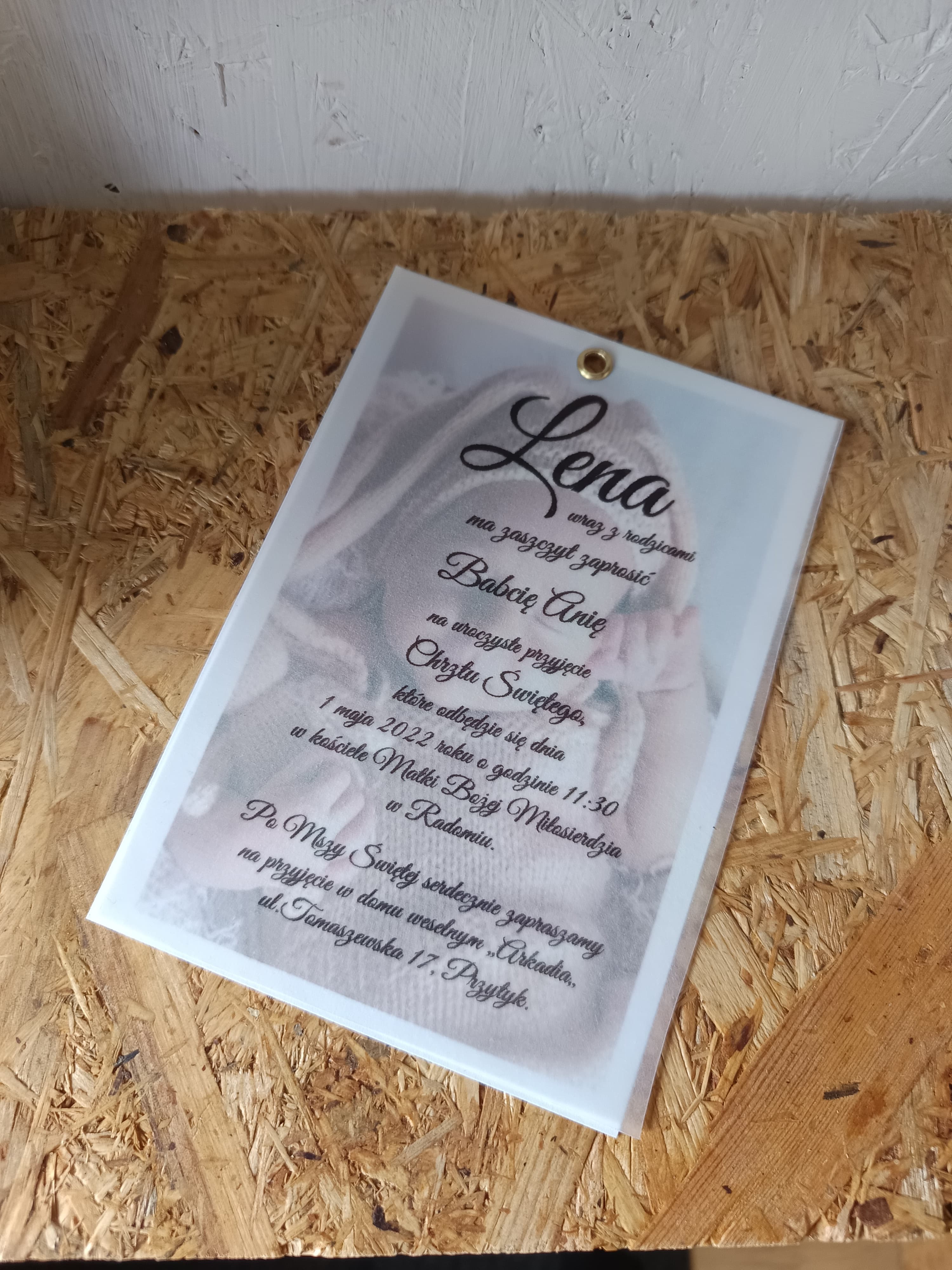 Zaproszenie Chrzest nr 66