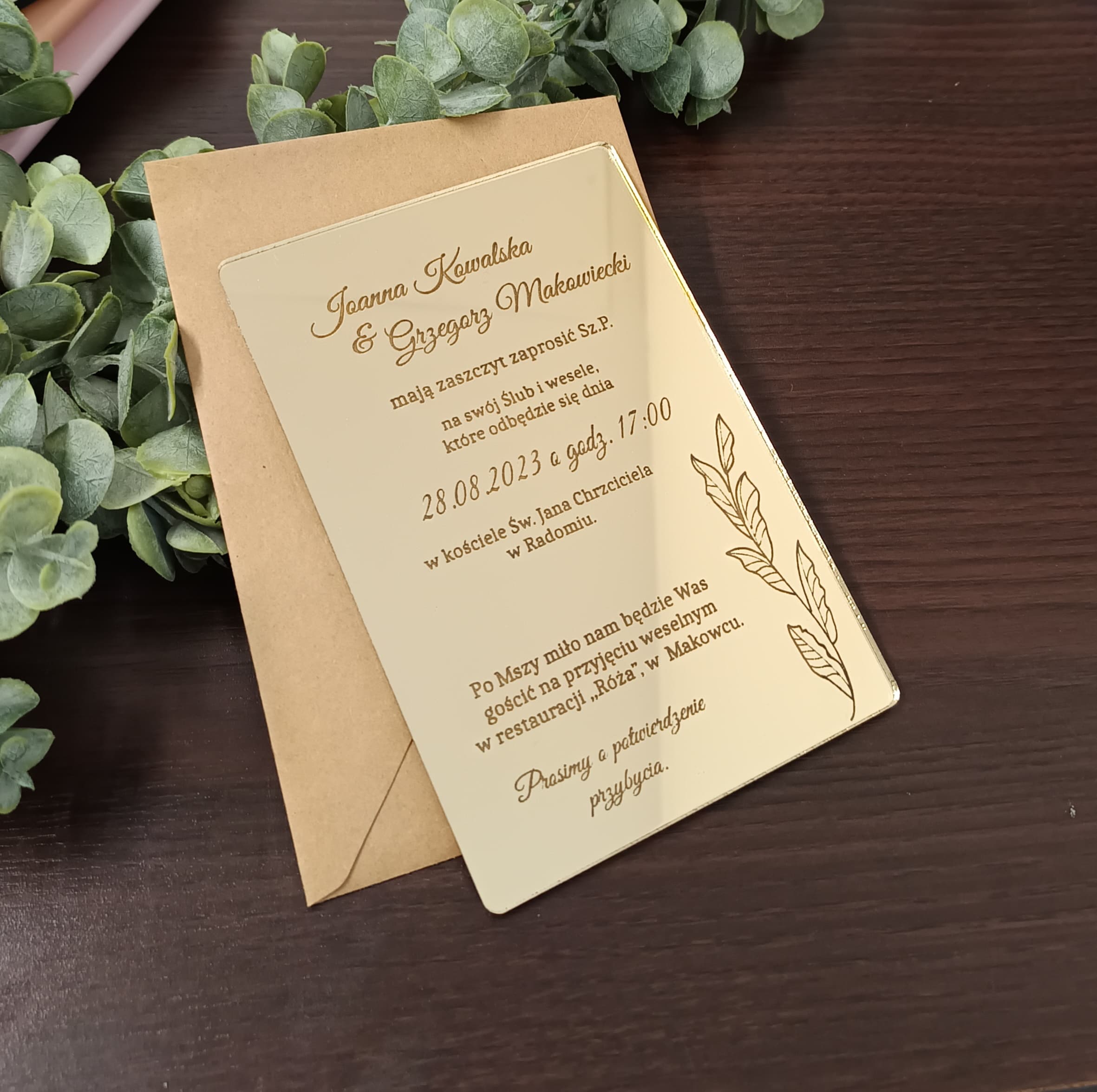 Zaproszenie lustrzane