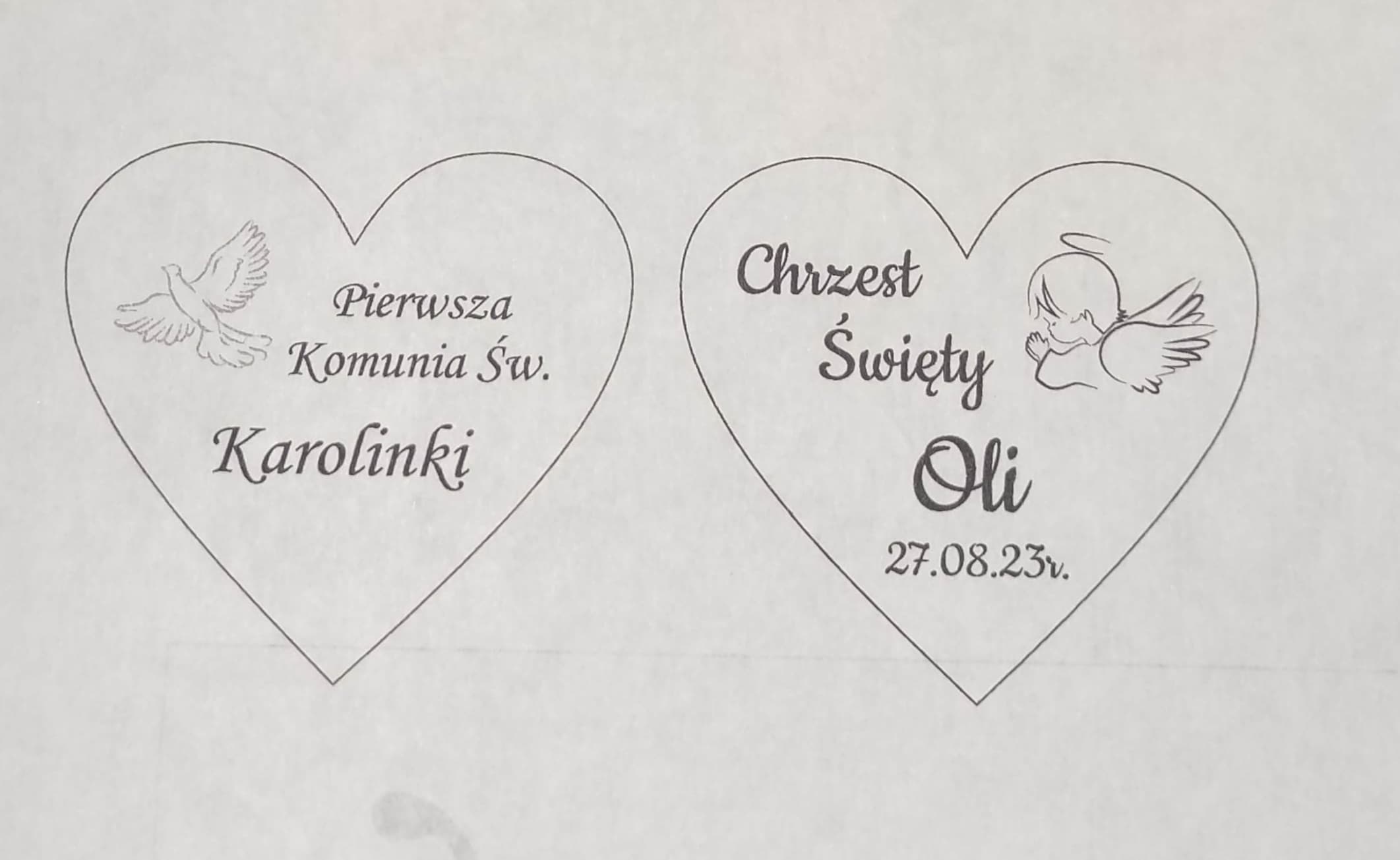 Magnes drewniany serce