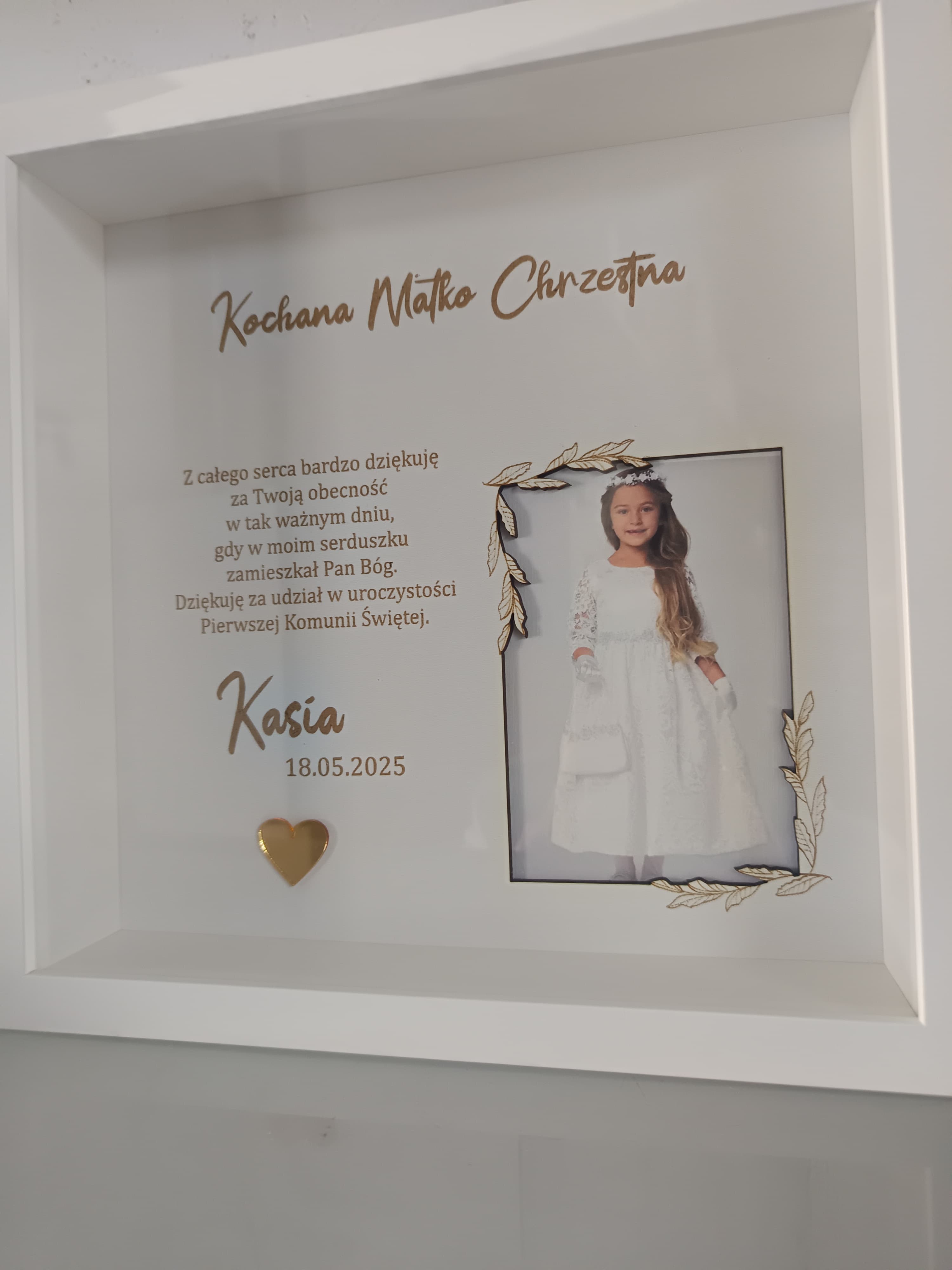 Ramka dla Chrzestnych lub dziadków