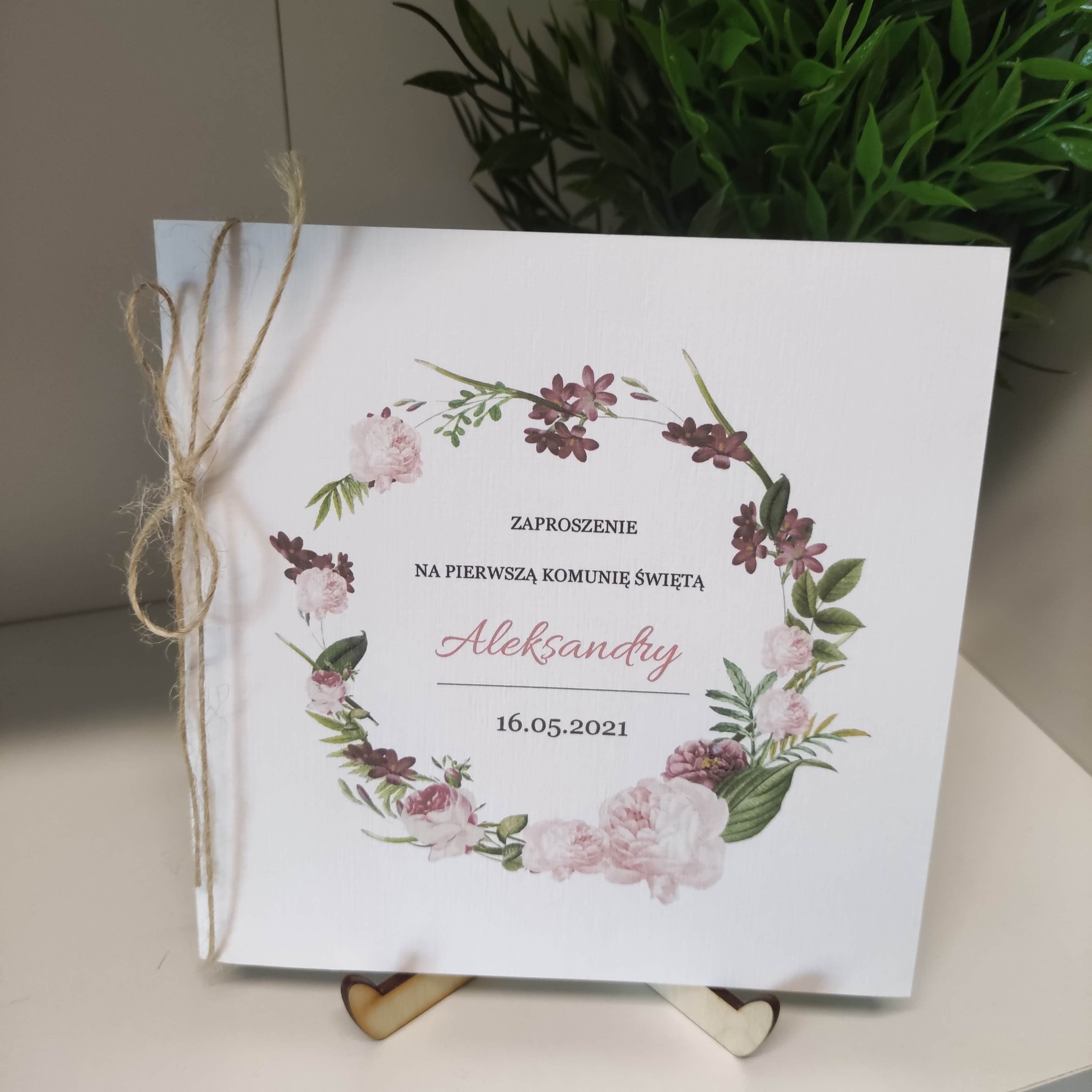 Zaproszenie Komunia nr 22