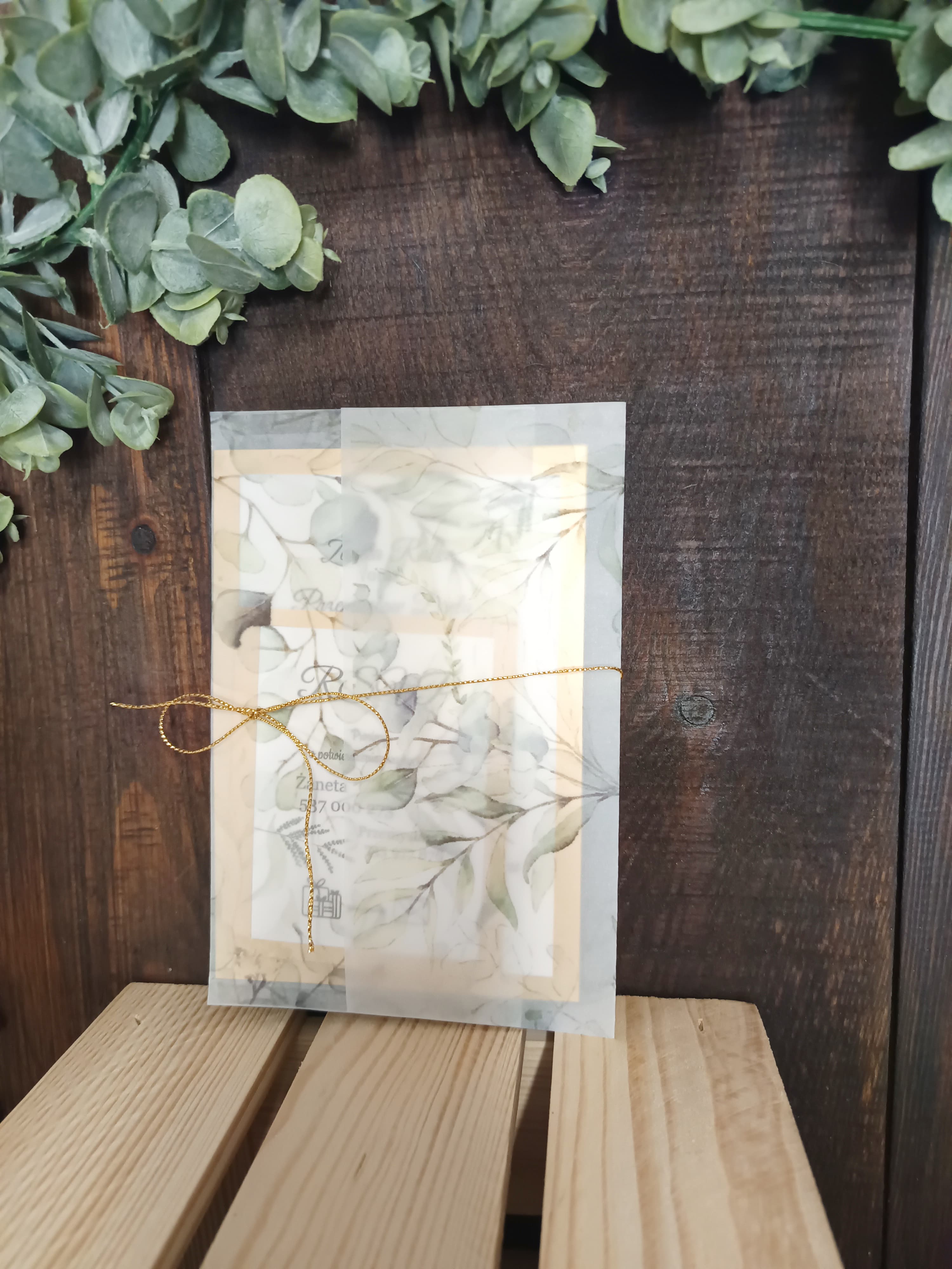 Zaproszenie nr 39 gold