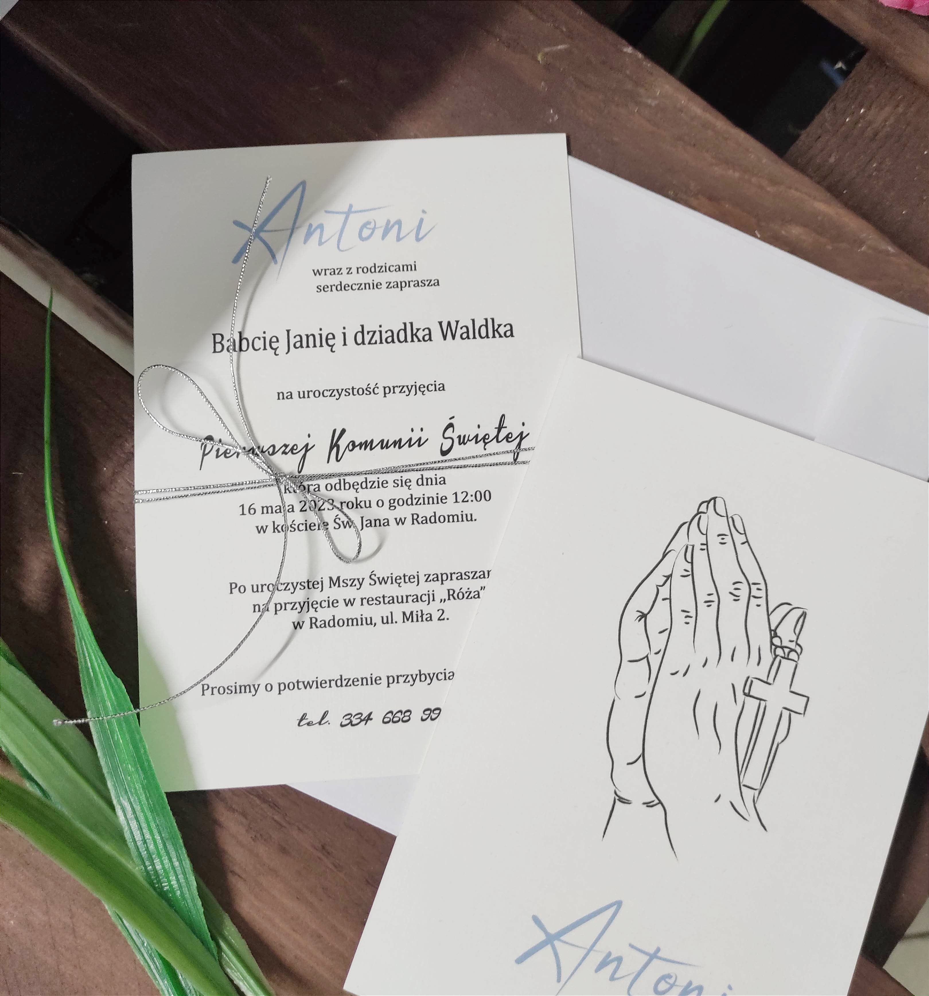 Zaproszenie Komunia nr4