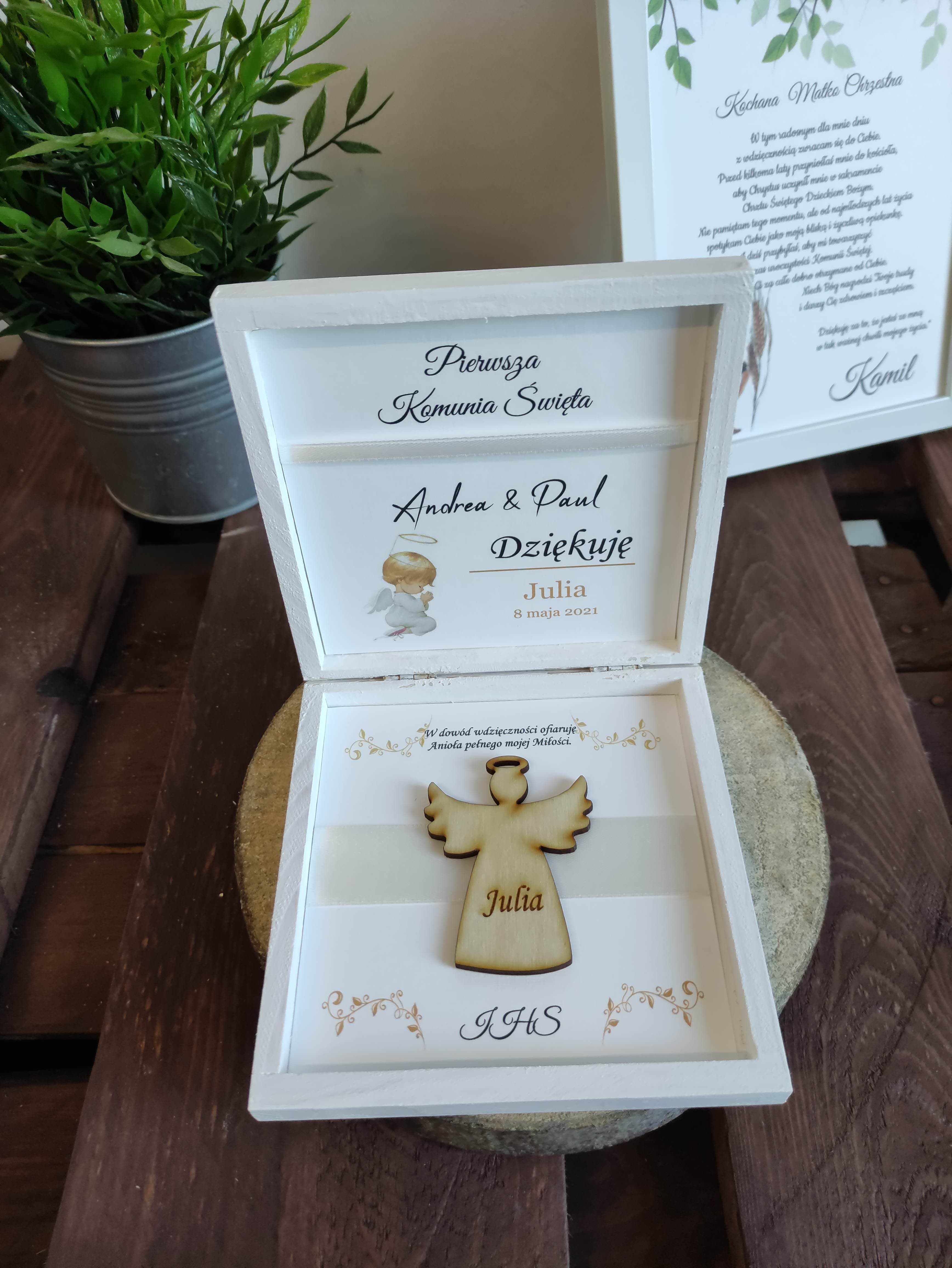 Pudełko na pieniądze Białe