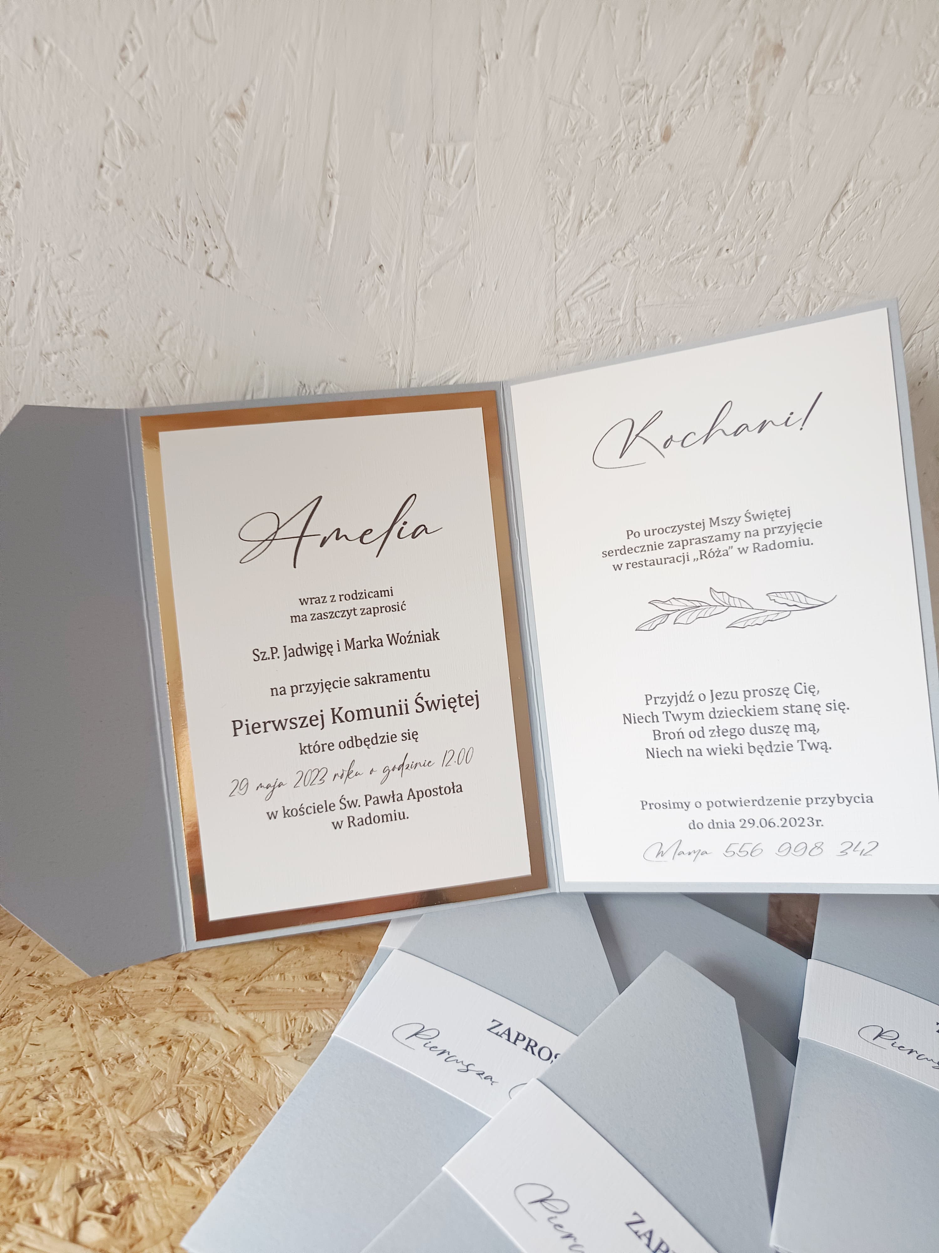 Komunia zaproszenie nr 63