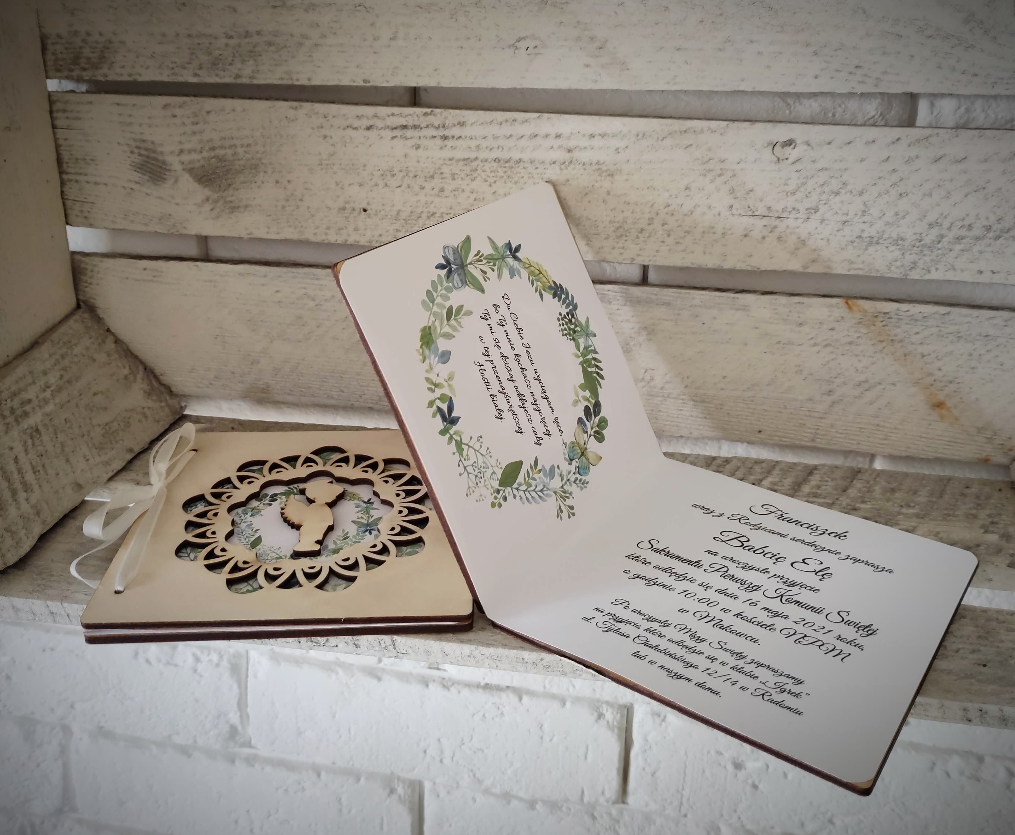 Zaproszenie komunia nr23